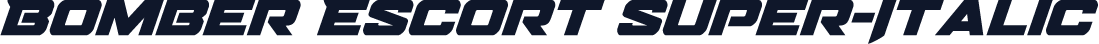 Bomber Escort Super-Italic