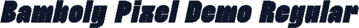Bamboly Pixel Demo Regular