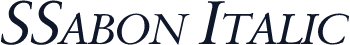 SSabon Italic