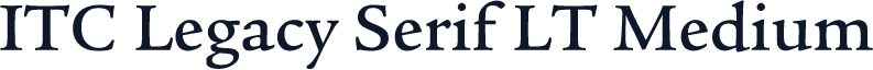 ITC Legacy Serif LT Medium