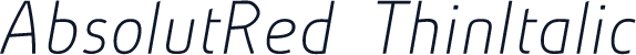 AbsolutRed-ThinItalic