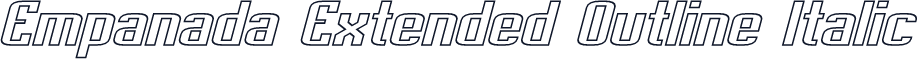 Empanada Extended Outline Italic