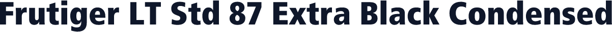 Frutiger LT Std 87 Extra Black Condensed