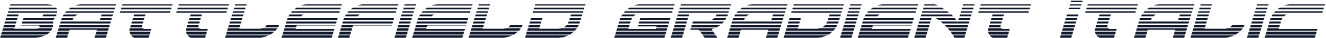 Battlefield Gradient Italic
