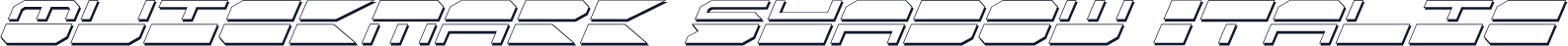 Quickmark Shadow Italic