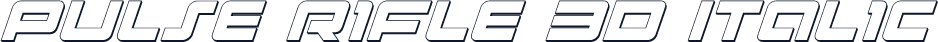 Pulse Rifle 3D Italic