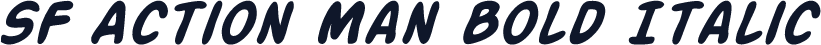 SF Action Man Bold Italic