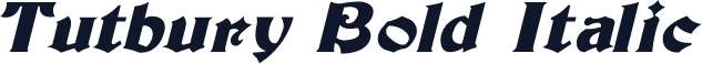 Tutbury Bold Italic