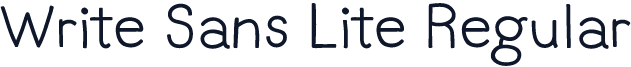 Write Sans Lite Regular