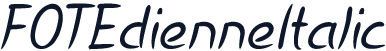 FOTEdienneItalic