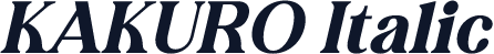 KAKURO Italic