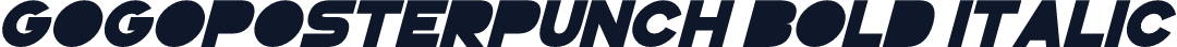 GoGoPosterPunch Bold Italic