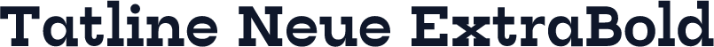 Tatline Neue ExtraBold