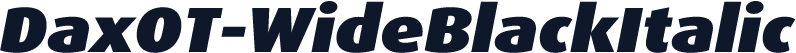 DaxOT-WideBlackItalic