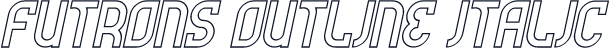 Futrons Outline Italic