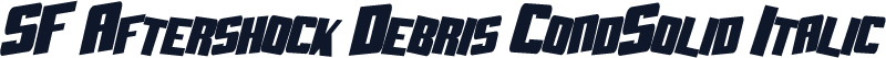 SF Aftershock Debris CondSolid Italic
