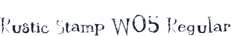 Rustic Stamp W05 Regular