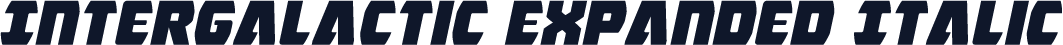Intergalactic Expanded Italic