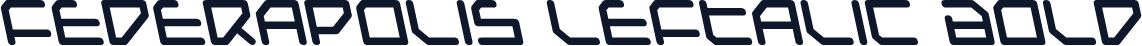 Federapolis Leftalic Bold