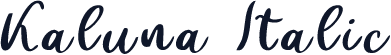 Kaluna Italic