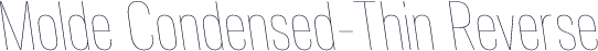 Molde Condensed-Thin Reverse