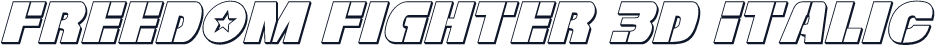 Freedom Fighter 3D Italic