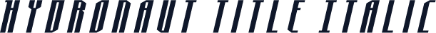 Hydronaut Title Italic