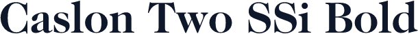 Caslon Two SSi Bold
