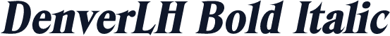 DenverLH Bold Italic