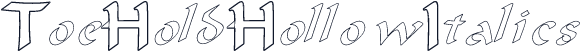 ToeHoldHollowItalics