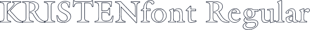KRISTENfont Regular