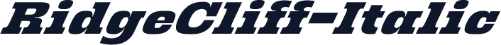 RidgeCliff-Italic