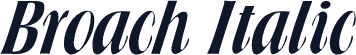Broach Italic
