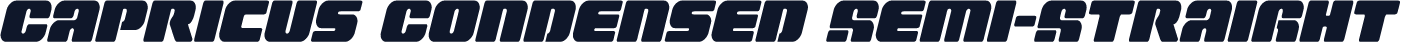 Capricus Condensed Semi-Straight