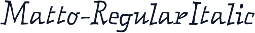 Matto-RegularItalic