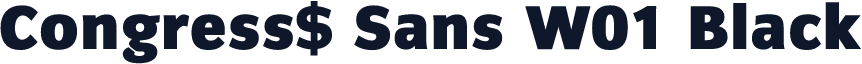 Congress$ Sans W01 Black