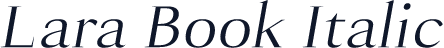 Lara Book Italic