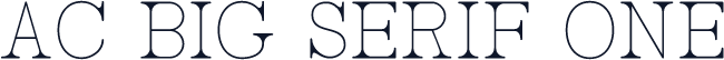 AC Big Serif One