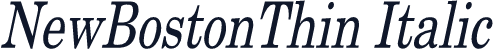 NewBostonThin Italic