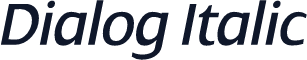 Dialog Italic
