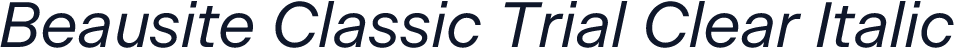 Beausite Classic Trial Clear Italic