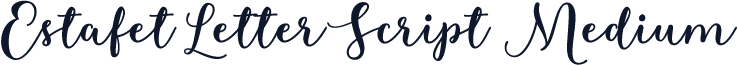 Estafet Letter Script Medium