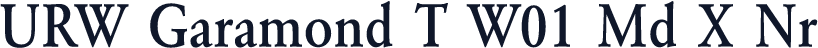 URW Garamond T W01 Md X Nr