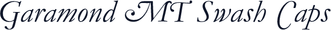 Garamond MT Swash Caps