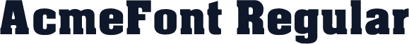 AcmeFont Regular