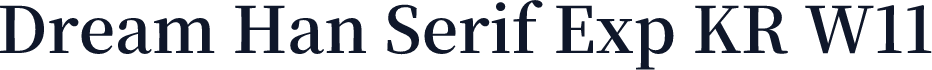 Dream Han Serif Exp KR W11