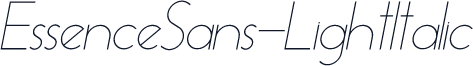 EssenceSans-LightItalic