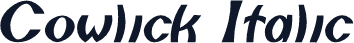 Cowlick Italic