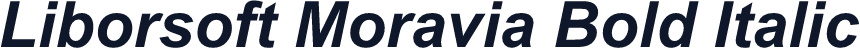 Liborsoft Moravia Bold Italic