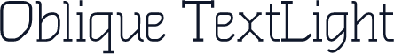 Oblique TextLight